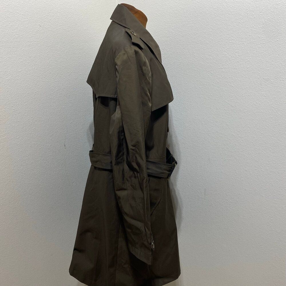 Lauren Ralph Lauren Brown Trench Coat No Size Tag See Measurements Fully Lined - Picture 6 of 10